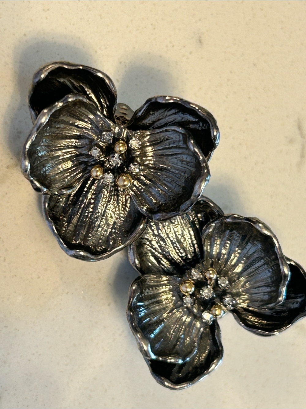 Michael Aram Pearl Multi-Strand Silver Necklace with Diamond Accents & Orchids - Picture 11 of 16